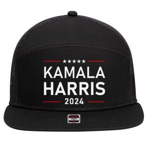 Kamala Harris 2024 Presidential Election Campaign 7 Panel Mesh Trucker Snapback Hat