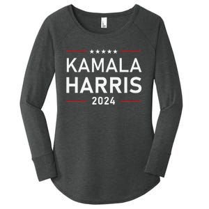 Kamala Harris 2024 Presidential Election Campaign Women's Perfect Tri Tunic Long Sleeve Shirt