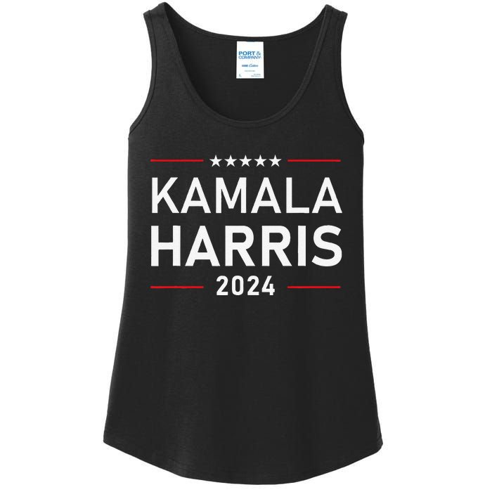 Kamala Harris 2024 Presidential Election Campaign Ladies Essential Tank