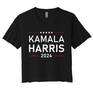 Kamala Harris 2024 Presidential Election Campaign Women's Crop Top Tee