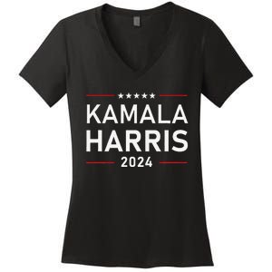 Kamala Harris 2024 Presidential Election Campaign Women's V-Neck T-Shirt