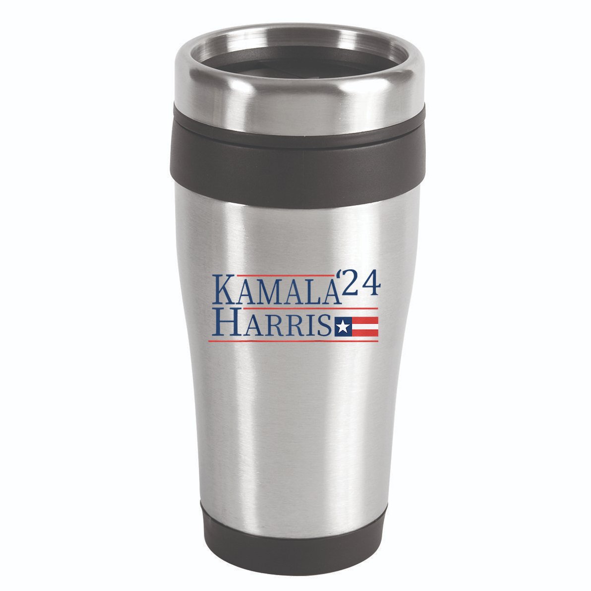 Kamala Harris 2024 Raglan 16oz Travel Tumbler