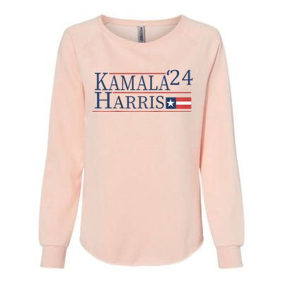 Kamala Harris 2024 Raglan Womens California Wash Sweatshirt