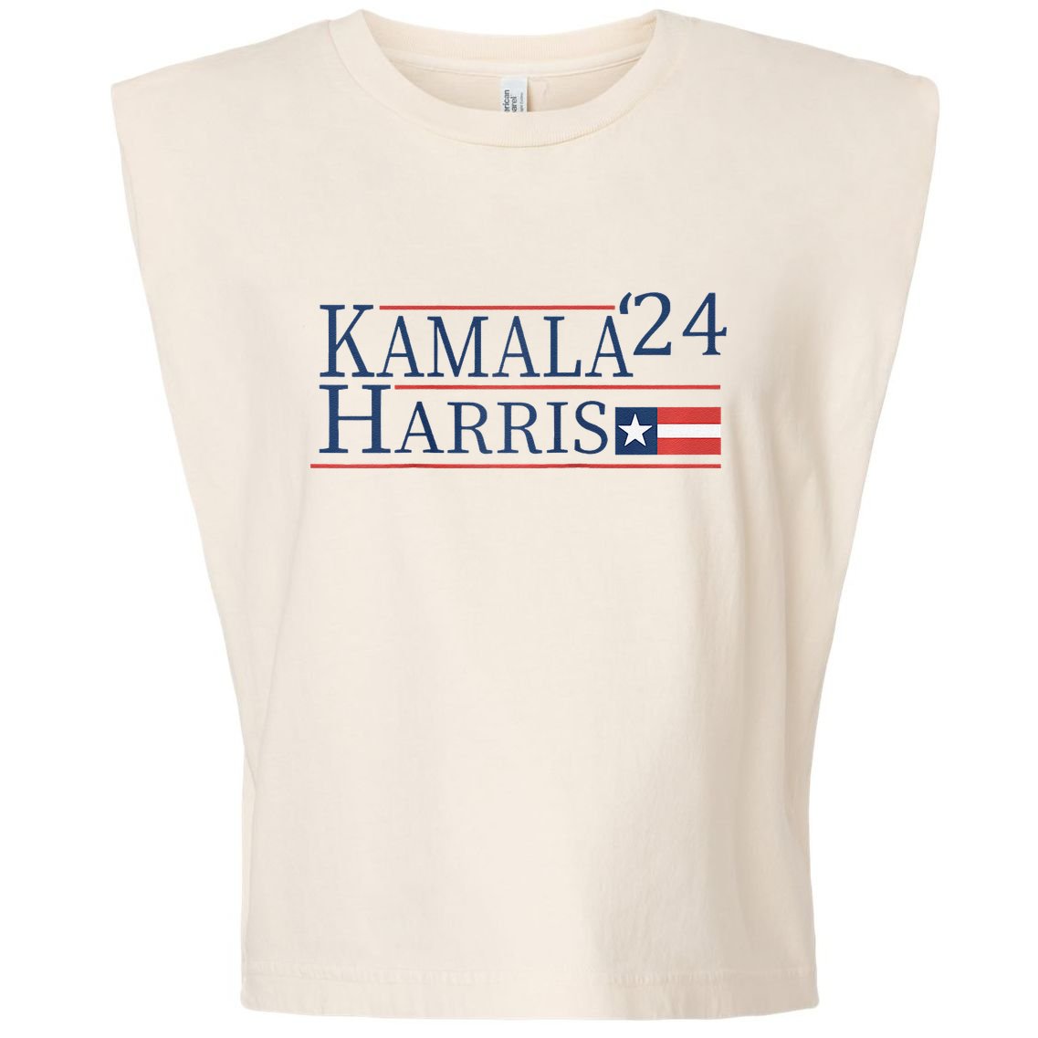 Kamala Harris 2024 Raglan Garment-Dyed Women's Muscle Tee