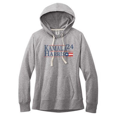 Kamala Harris 2024 Raglan Women's Fleece Hoodie