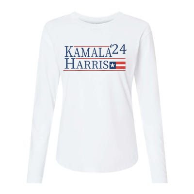 Kamala Harris 2024 Raglan Womens Cotton Relaxed Long Sleeve T-Shirt