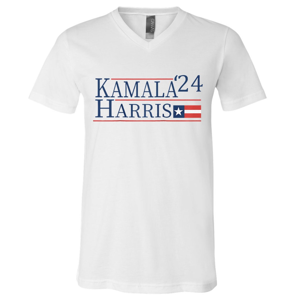 Kamala Harris 2024 Raglan V-Neck T-Shirt
