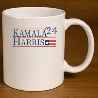 Kamala Harris 2024 Raglan 11oz C Handle Ceramic Mug