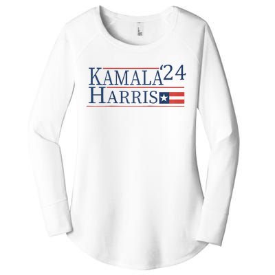 Kamala Harris 2024 Raglan Women's Perfect Tri Tunic Long Sleeve Shirt