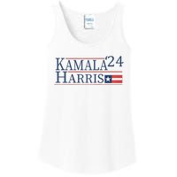 Kamala Harris 2024 Raglan Ladies Essential Tank