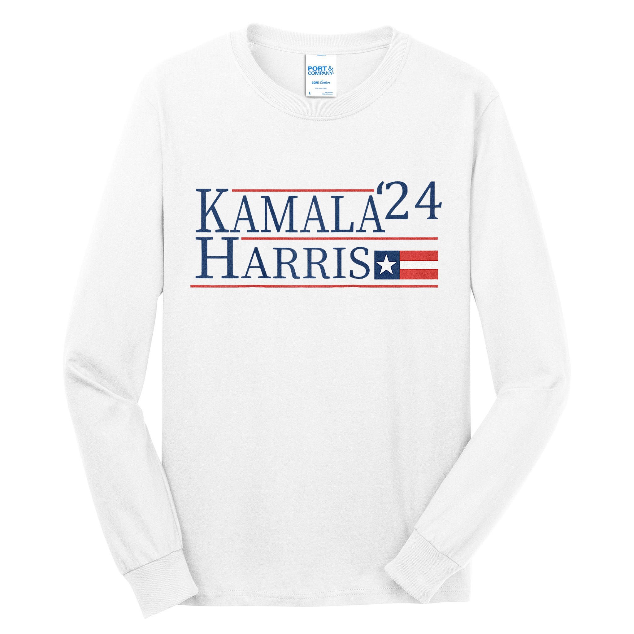 Kamala Harris 2024 Raglan Tall Long Sleeve T-Shirt