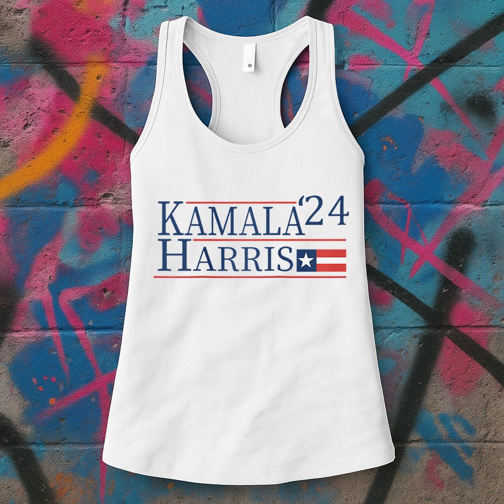 Kamala Harris 2024 Raglan Womens Tank Top