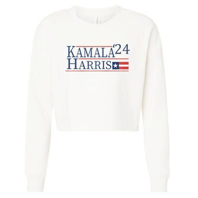 Kamala Harris 2024 Raglan Cropped Pullover Crew