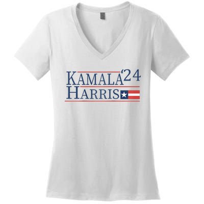 Kamala Harris 2024 Raglan Women's V-Neck T-Shirt