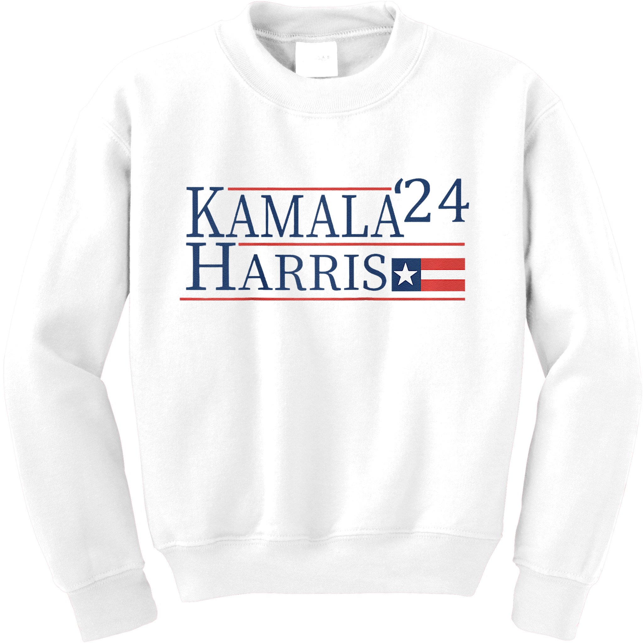 Kamala Harris 2024 Raglan Kids Sweatshirt