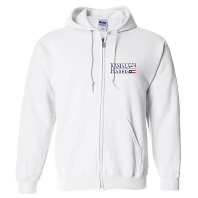 Kamala Harris 2024 Raglan Full Zip Hoodie