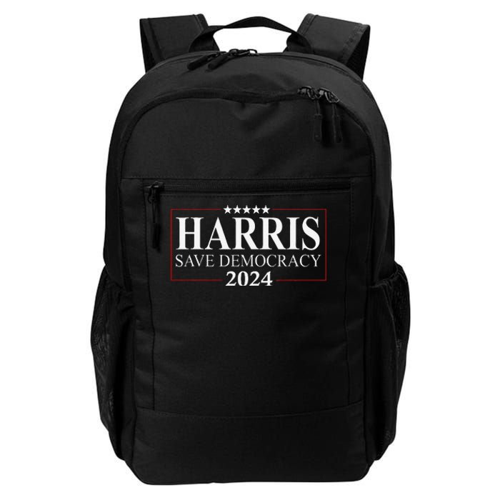 Kamala Harris 2024 Save Our Democracy Vote For President Daily Commute Backpack