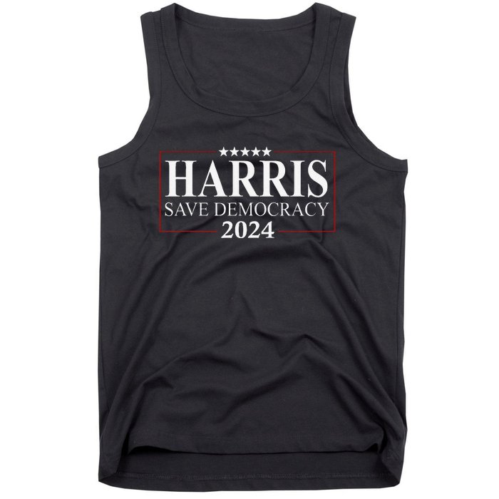 Kamala Harris 2024 Save Our Democracy Vote For President Tank Top