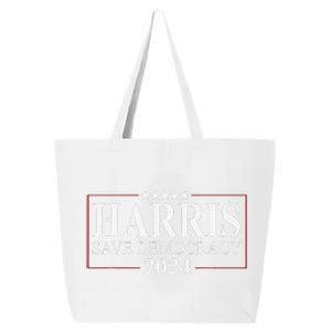 Kamala Harris 2024 Save Our Democracy Vote For President 25L Jumbo Tote