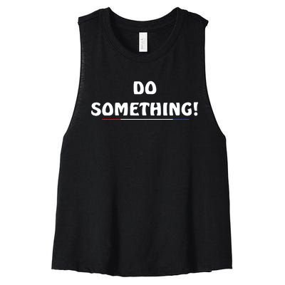 Kamala Harris 2024 Election Michelle Obama Do Something Women's Racerback Cropped Tank