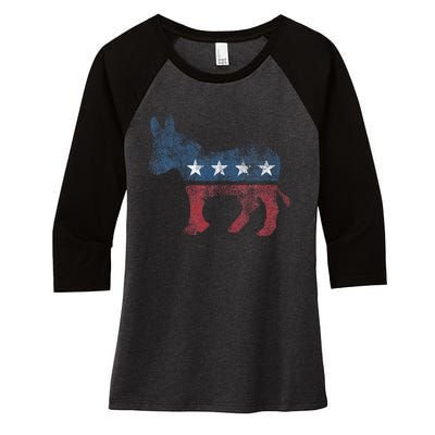 Kamala Harris 2024 Harris 2024 For President Election Women's Tri-Blend 3/4-Sleeve Raglan Shirt