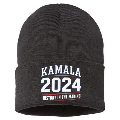 Kamala Harris 2024 History In The Making Kamala Sustainable Knit Beanie