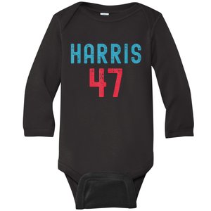 Kamala Harris 2024 Kamala For President Baby Long Sleeve Bodysuit