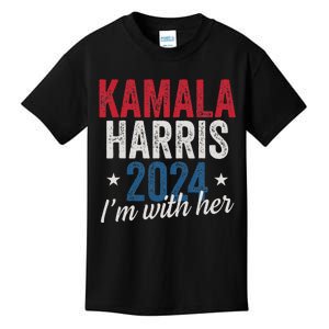 Kamala Harris 2024 Support IM With Her Kamala Harris 2024 Kids T-Shirt