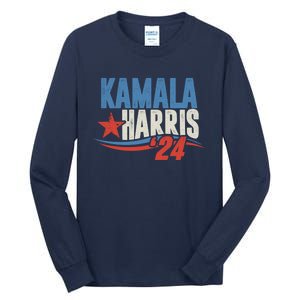 Kamala Harris 2024 For President Election Campaign Tall Long Sleeve T-Shirt