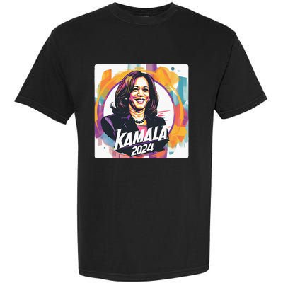 Kamala Harris 2024 24 Madam Vice President Democrat Garment-Dyed Heavyweight T-Shirt