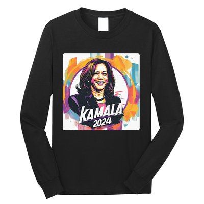 Kamala Harris 2024 24 Madam Vice President Democrat Long Sleeve Shirt