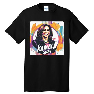 Kamala Harris 2024 24 Madam Vice President Democrat Tall T-Shirt