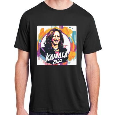 Kamala Harris 2024 24 Madam Vice President Democrat Adult ChromaSoft Performance T-Shirt