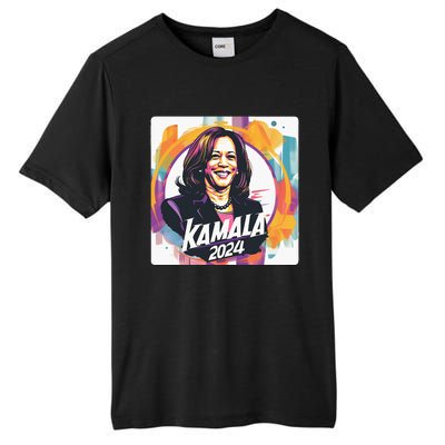 Kamala Harris 2024 24 Madam Vice President Democrat Tall Fusion ChromaSoft Performance T-Shirt