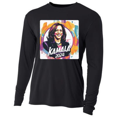 Kamala Harris 2024 24 Madam Vice President Democrat Cooling Performance Long Sleeve Crew