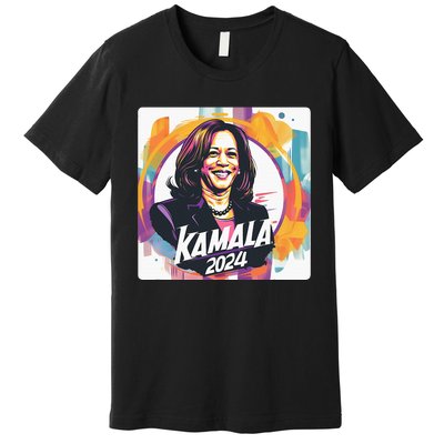 Kamala Harris 2024 24 Madam Vice President Democrat Premium T-Shirt