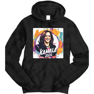 Kamala Harris 2024 24 Madam Vice President Democrat Tie Dye Hoodie