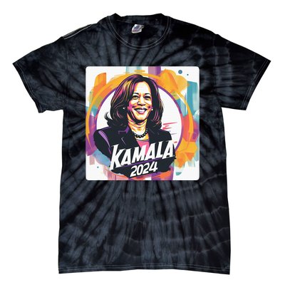 Kamala Harris 2024 24 Madam Vice President Democrat Tie-Dye T-Shirt