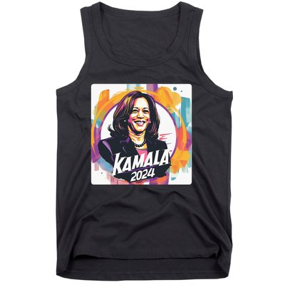 Kamala Harris 2024 24 Madam Vice President Democrat Tank Top