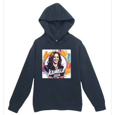 Kamala Harris 2024 24 Madam Vice President Democrat Urban Pullover Hoodie