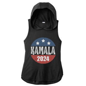 Kamala Harris 2024 For President Campaign Democrats Election Ladies PosiCharge Tri-Blend Wicking Draft Hoodie Tank