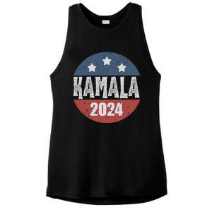 Kamala Harris 2024 For President Campaign Democrats Election Ladies PosiCharge Tri-Blend Wicking Tank