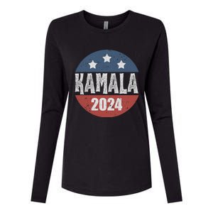 Kamala Harris 2024 For President Campaign Democrats Election Womens Cotton Relaxed Long Sleeve T-Shirt