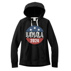 Kamala Harris 2024 For President Campaign Democrats Election Women's Fleece Hoodie