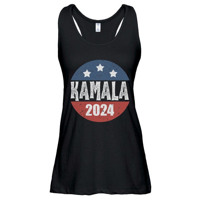 Kamala Harris 2024 For President Campaign Democrats Election Ladies Essential Flowy Tank