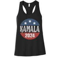 Kamala Harris 2024 For President Campaign Democrats Election Women's Racerback Tank