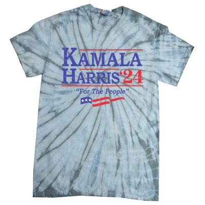 Kamala Harris 24 For The People President 2024 Us Flag Tie-Dye T-Shirt