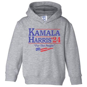 Kamala Harris 24 For The People President 2024 Us Flag Toddler Hoodie