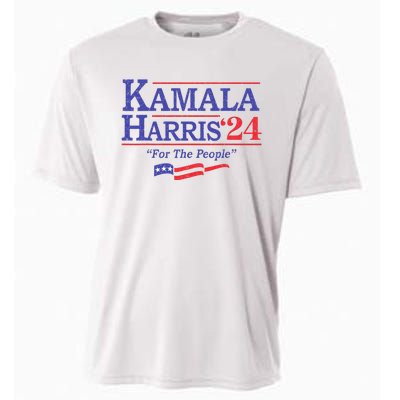 Kamala Harris 24 For The People President 2024 Us Flag Cooling Performance Crew T-Shirt