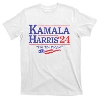 Kamala Harris 24 For The People President 2024 Us Flag T-Shirt